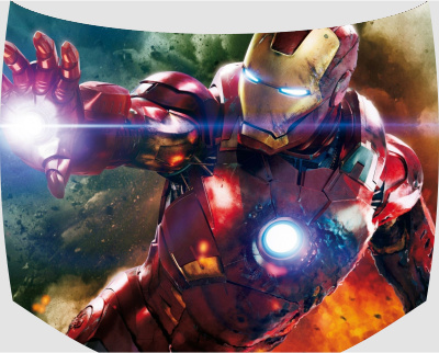 Винилография на капот - Железный человек (Iron Man 2)
