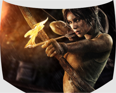 Винилография на капот -  Lara Croft Tomb Raider