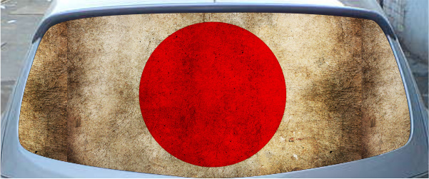 Винилография на заднее стекло - Флаг Японии