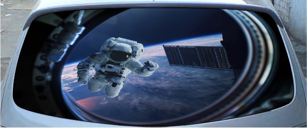 Винилография на заднее стекло - Космос 01