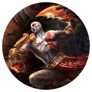 Наклейка на запаску - God of War 2