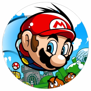 Наклейка на запаску - Марио
